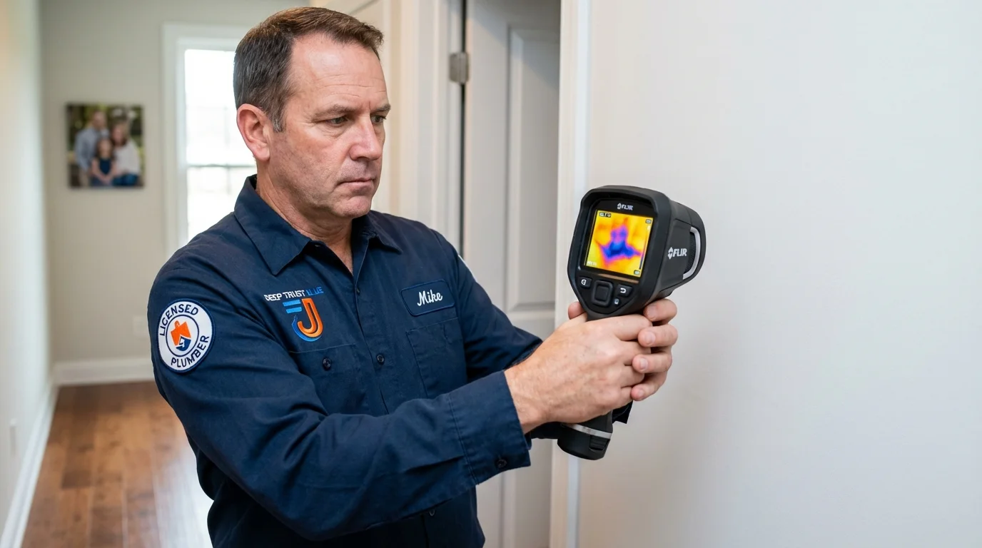 Thermal imaging leak detection by Johns Plumbing LLC in Avalon